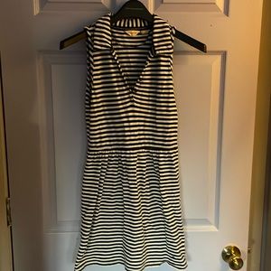 Dockers navy and white striped golf or boating dress